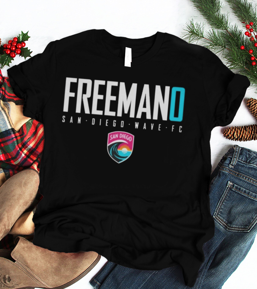 Freeman San Diego Wave FC NWSL Soccer Player Sarah Freeman T-Shirt