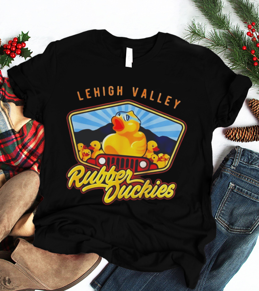 Lehigh Valley IronPigs Rubber Duckies Jeep T-Shirt