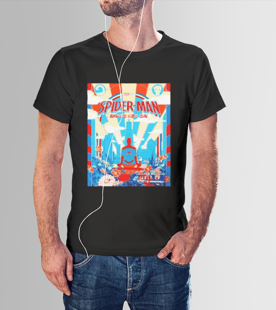 Marvel Studios Spider Man Brand New Day Exclusive Release July 29 Fandango Promotion T-Shirt