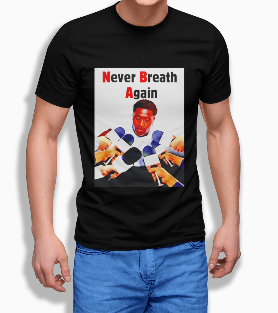 Never Breath Again George Floyd Microphones Press T-Shirt