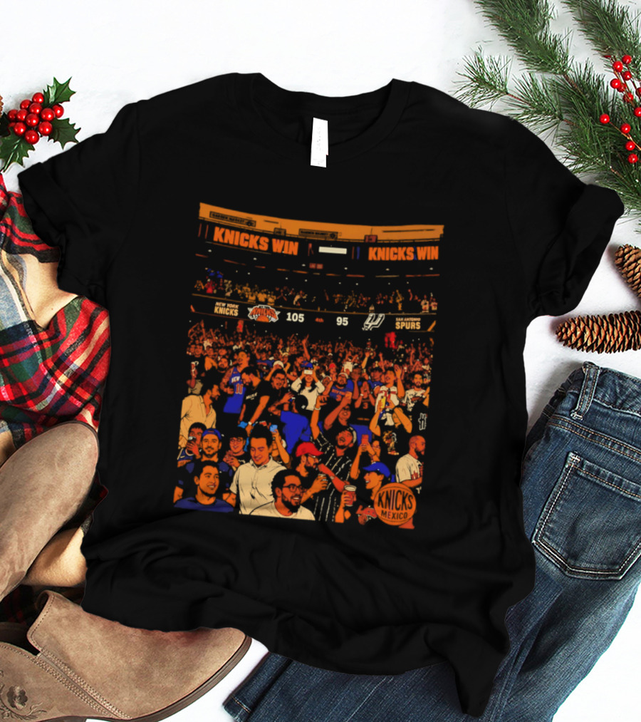 New York Knicks Win 105 95 One City One Team One Dream Energy T-Shirt