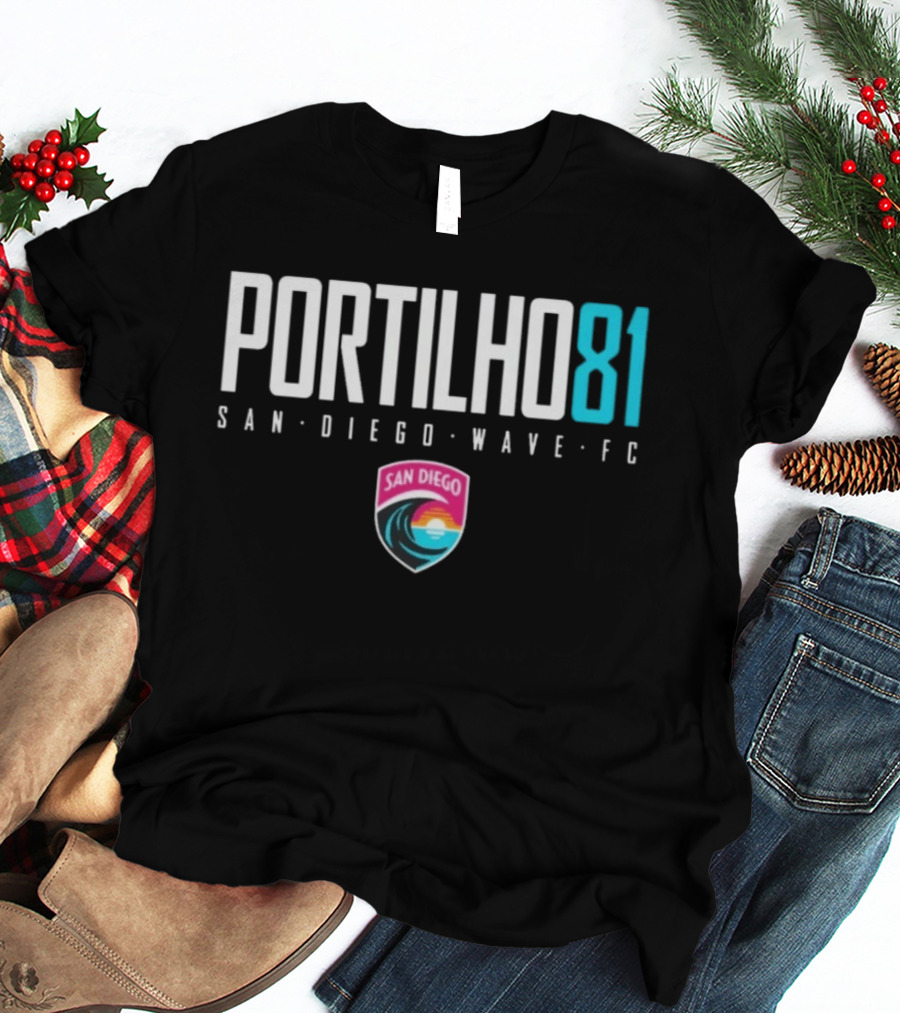 San Diego Wave FC Portilho 81 Sports San Diego Wave FC T-Shirt