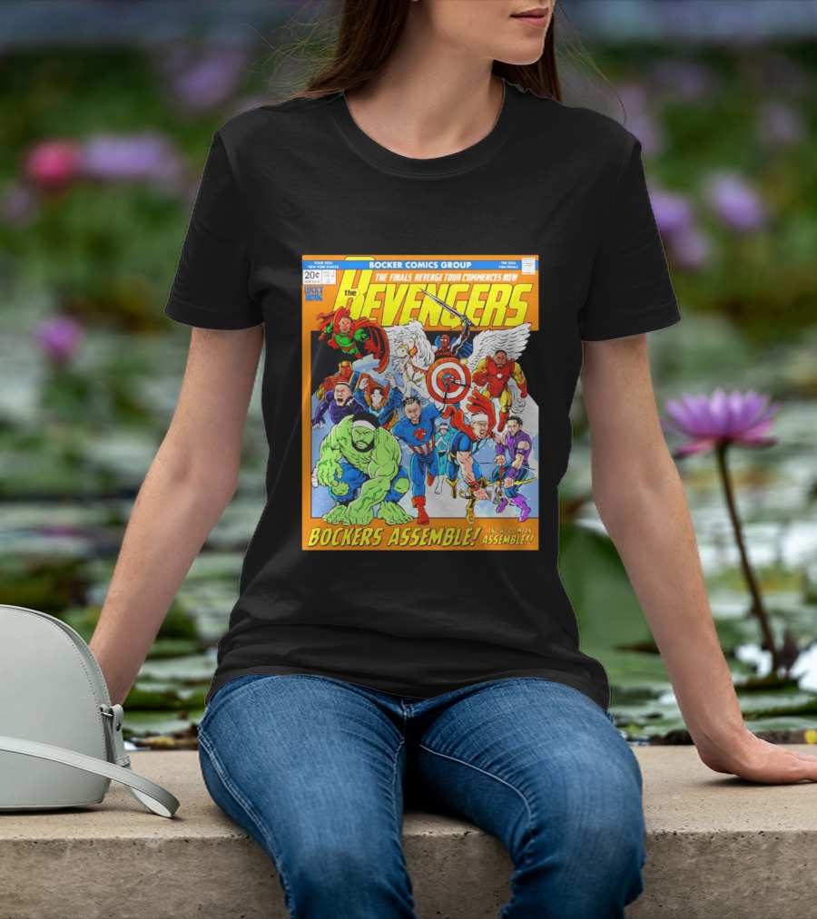 New York Knicks Bocker Comics Finals Revenge Tour Bockers Assemble T-Shirt