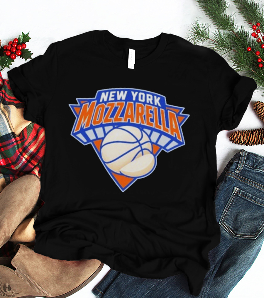 New York Mozzarella Basketball NY Knicks T-Shirt