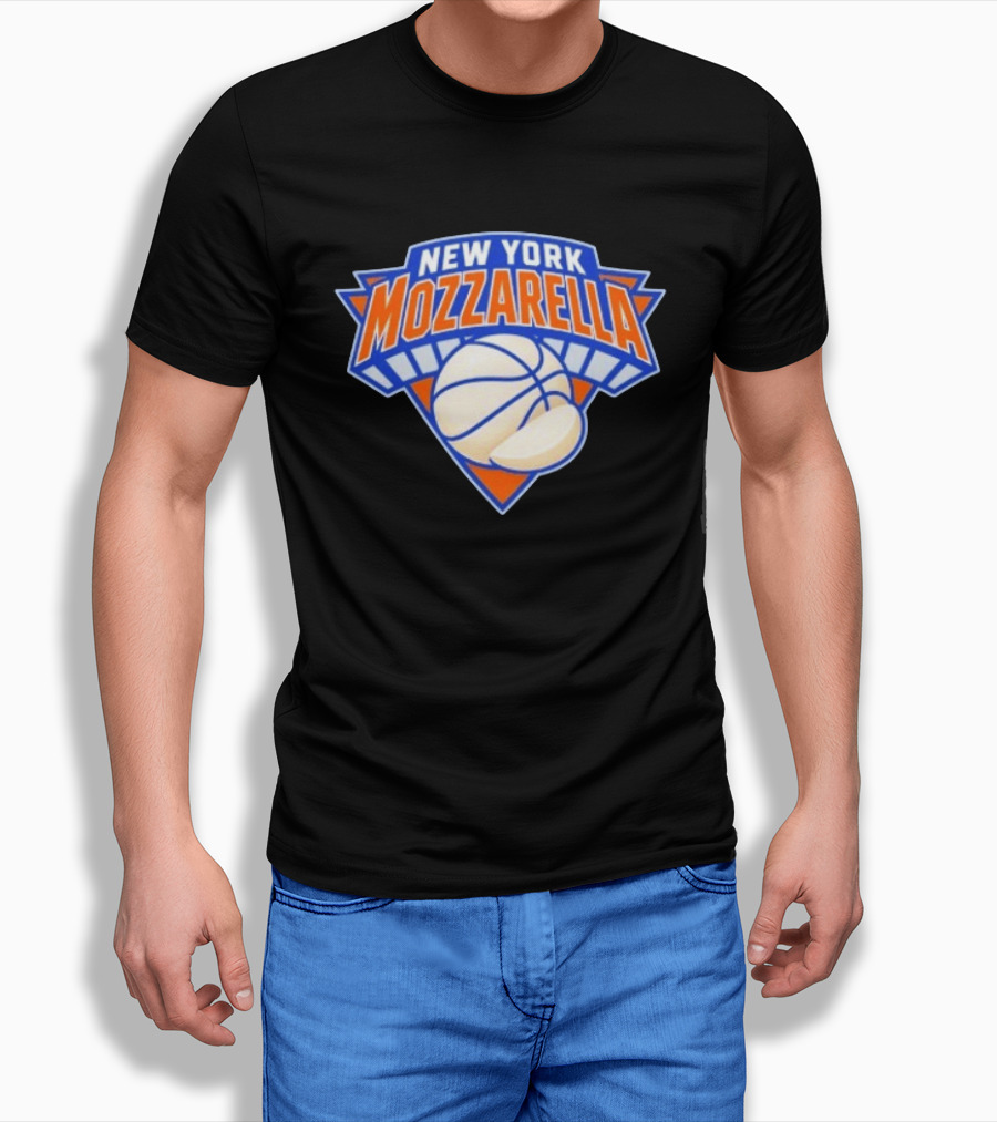 New York Mozzarella Basketball NY Knicks T-Shirt