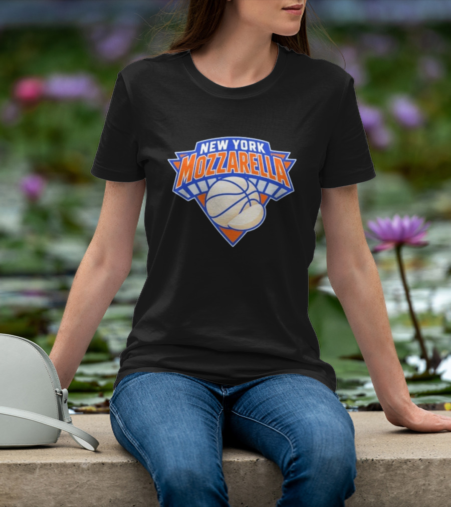 New York Mozzarella Basketball NY Knicks T-Shirt