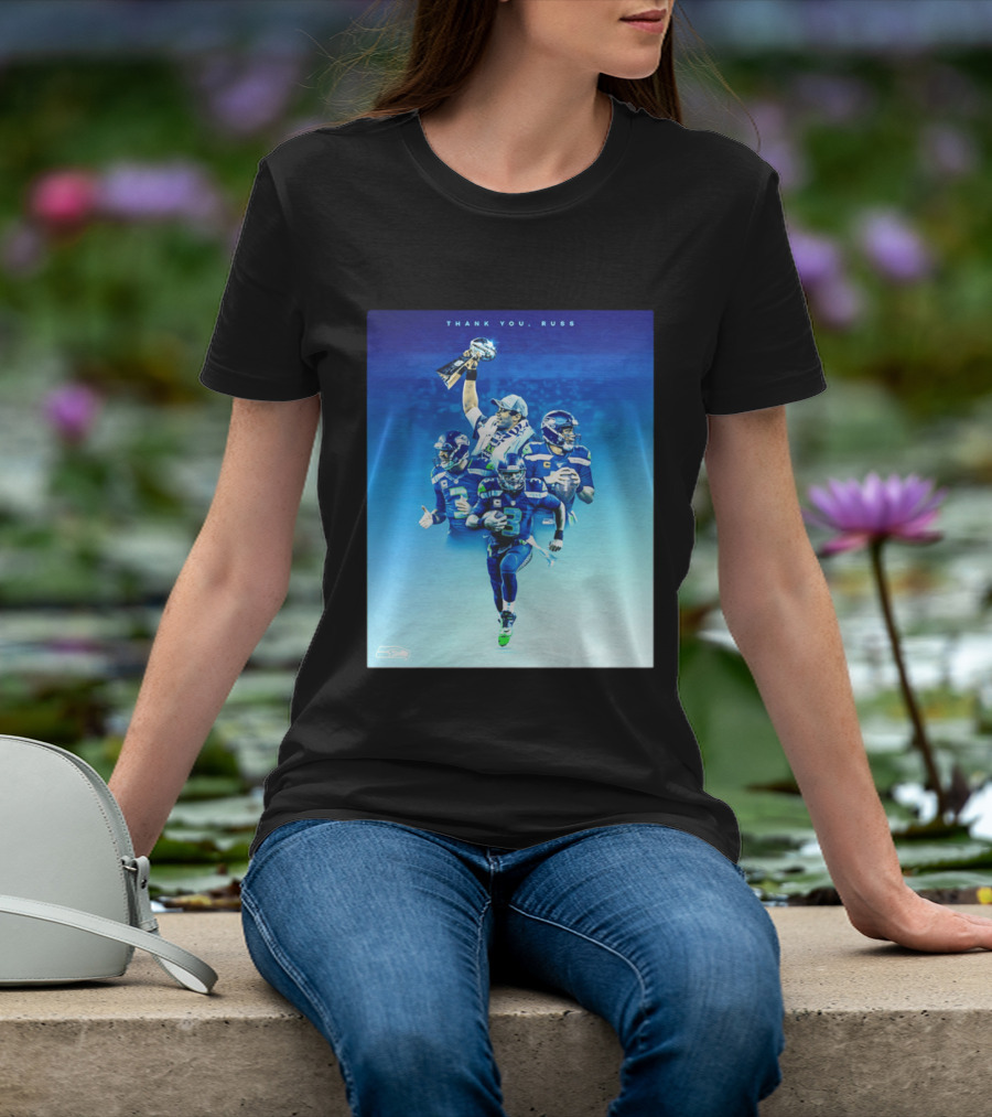 Thank You Russ Seattle Seahawks Russell Wilson Super Bowl 3 T-Shirt