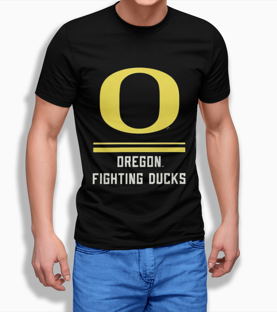 Oregon Fighting Ducks Yellow O T-Shirt