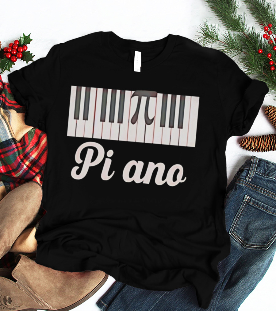 Pi Ano Jazz Lessons Piano Keys Pi T-Shirt