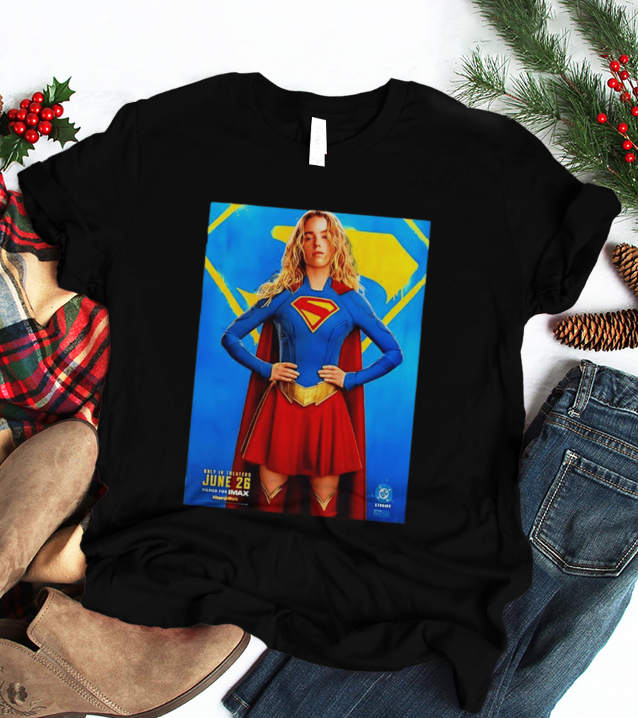 DC Studios Supergirl Movie June 26 Theaters Imax T-Shirt