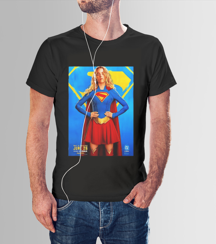 DC Studios Supergirl Movie June 26 Theaters Imax T-Shirt