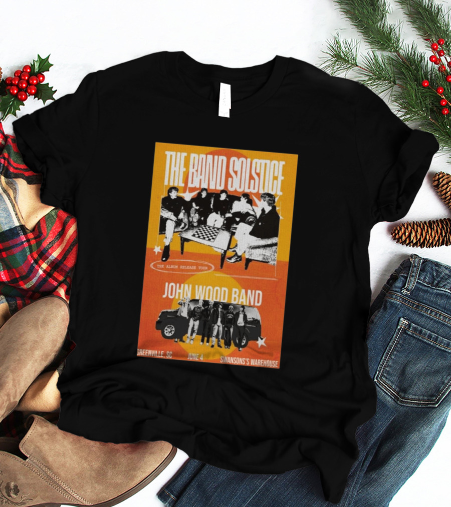 The Band Solstice Album Release Tour June 4 Greenville SC Swanson's Warehouse John Wood Band T-Shirt