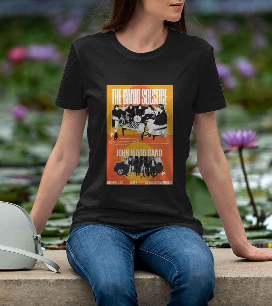 The Band Solstice Album Release Tour June 4 Greenville SC Swanson's Warehouse John Wood Band T-Shirt