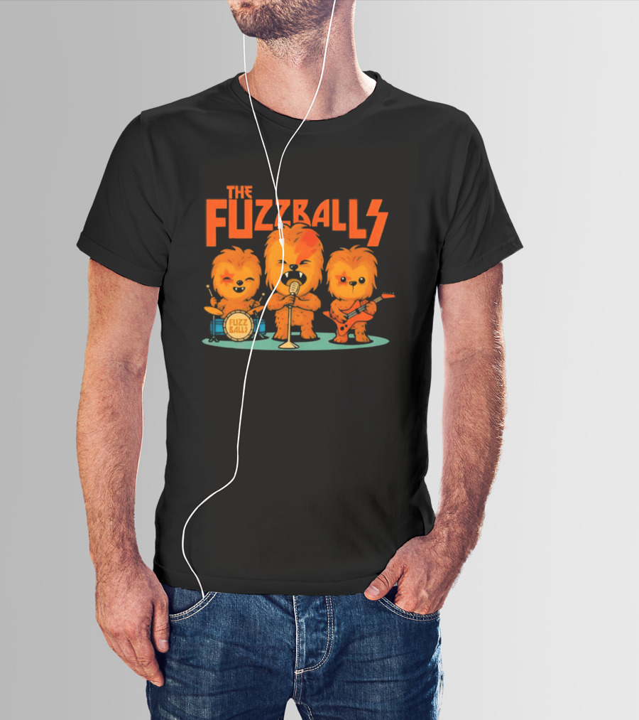 The Fuzzballs Chewbacca Star Wars Music Band T-Shirt
