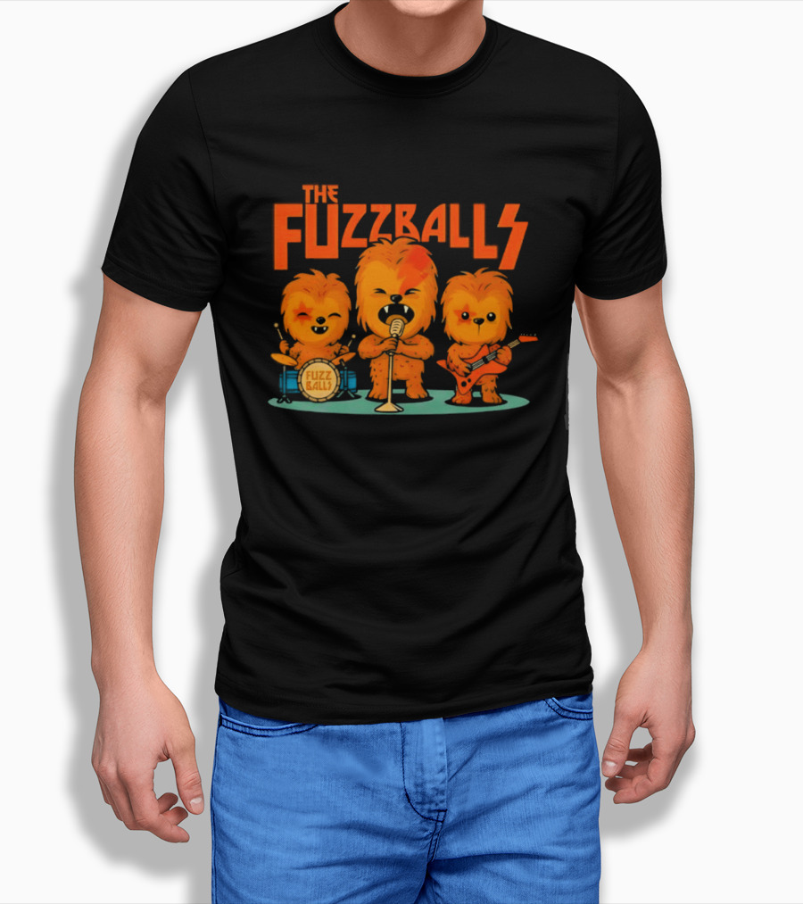 The Fuzzballs Chewbacca Star Wars Music Band T-Shirt
