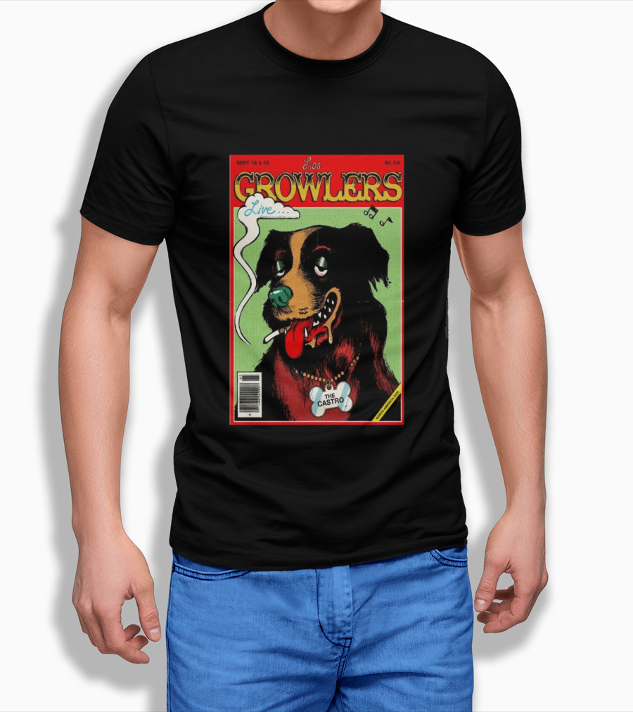 Los Growlers Live Sept 18 19 2026 San Francisco CA The Castro Theatre Dog T-Shirt