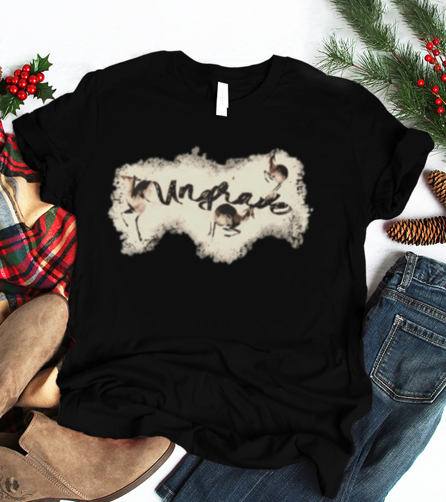 Ungrave Brown Shadow Deer Ungrave T-Shirt