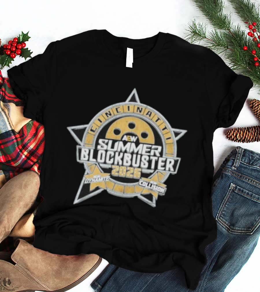 AEW Summer Blockbuster 2026 Cincinnati Event New Dynamite New Collision T-Shirt