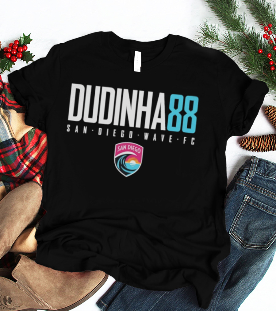 Dudinha 88 San Diego Wave FC Fan Gear Soccer Team T-Shirt