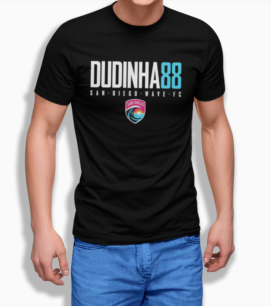 Dudinha 88 San Diego Wave FC Fan Gear Soccer Team T-Shirt