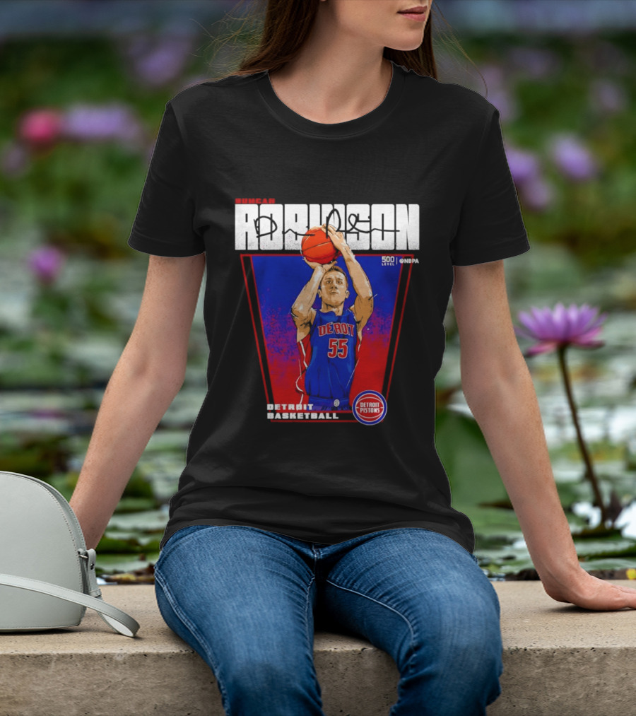 Duncan Robinson Detroit Pistons Basketball NBA Number 55 T-Shirt