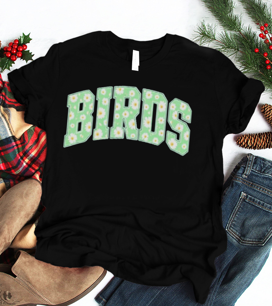 Birds Kelly Green Philadelphia Football Daisy T-Shirt