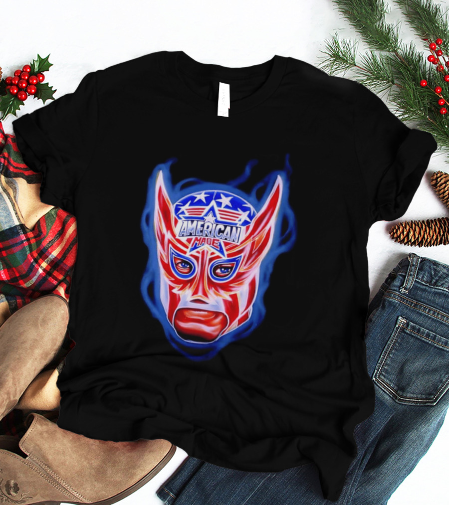 Cody Rhodes American Made Luchador Mask Star Spangled T-Shirt
