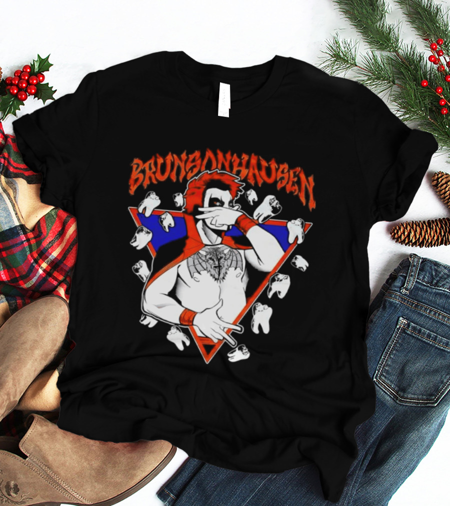 Brunsonhausen WWE Fan Art Featuring Danhausen And Jalen Brunson T-Shirt