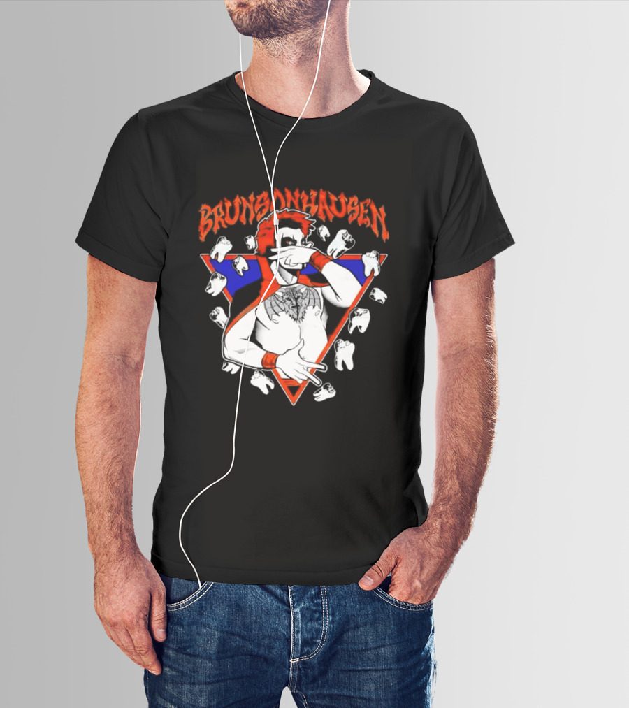 Brunsonhausen WWE Fan Art Featuring Danhausen And Jalen Brunson T-Shirt