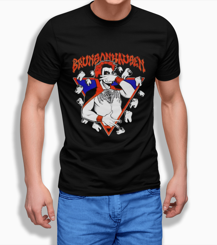 Brunsonhausen WWE Fan Art Featuring Danhausen And Jalen Brunson T-Shirt