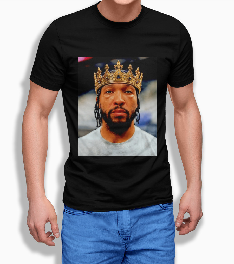 Jalen Brunson King New York Knicks Crown T-Shirt
