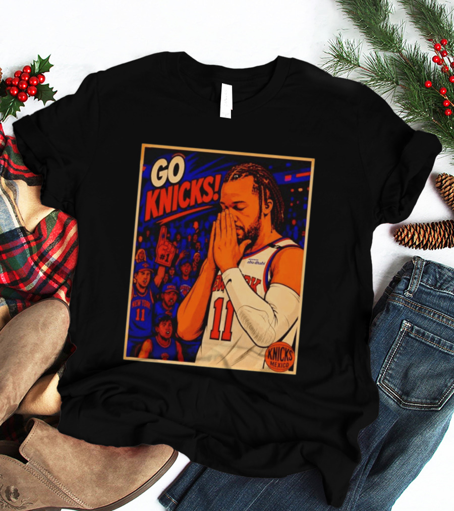 GO KNICKS Jalen Brunson New York Knicks 11 Mexico T-Shirt