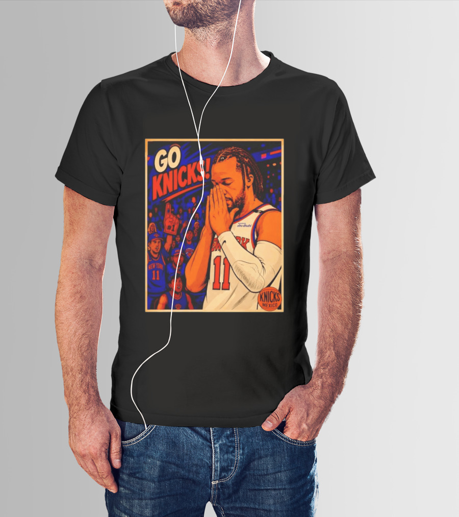 GO KNICKS Jalen Brunson New York Knicks 11 Mexico T-Shirt