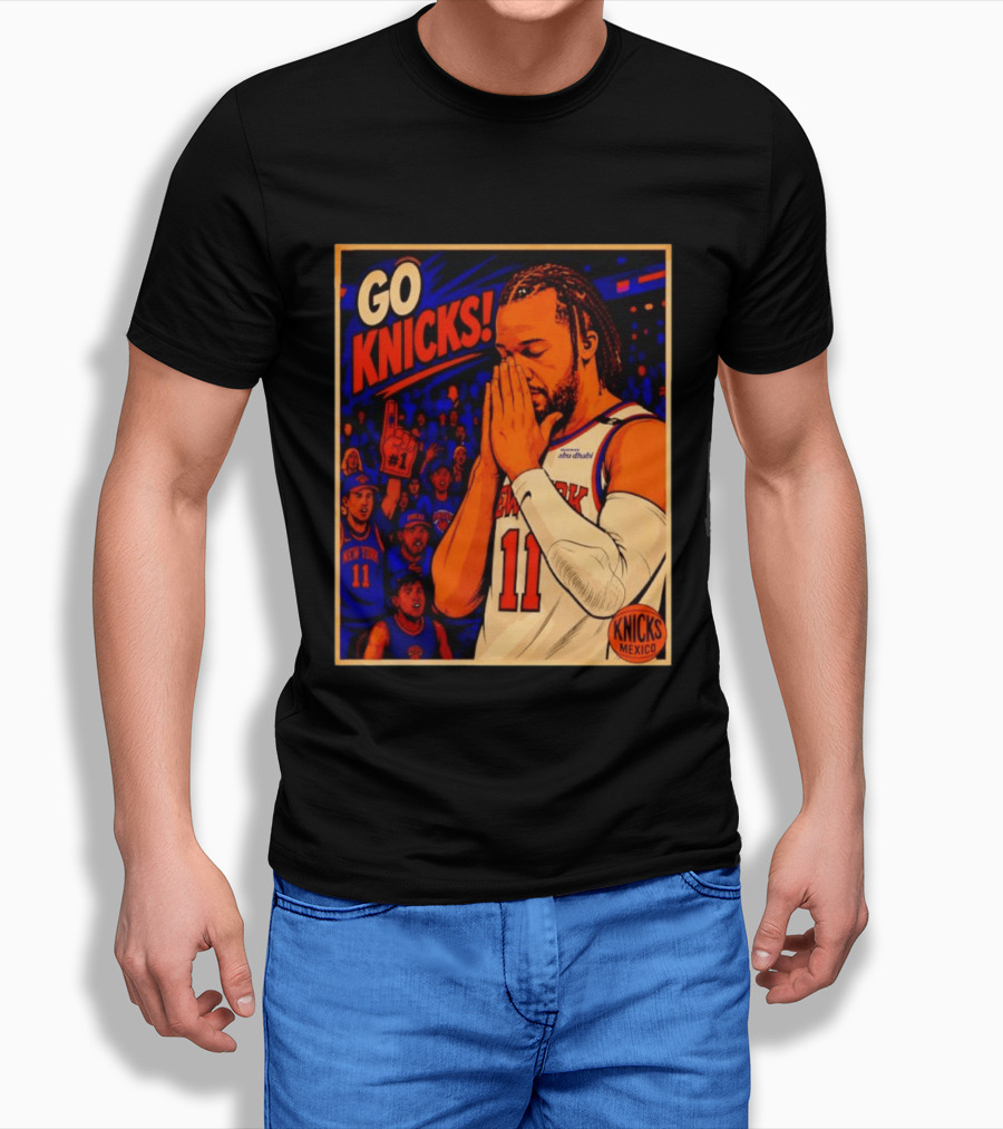GO KNICKS Jalen Brunson New York Knicks 11 Mexico T-Shirt