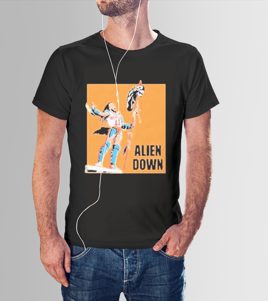 Jalen Brunson Knicks 11 Alien Down Spurs Wemby T-Shirt