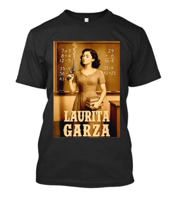 Laurita Garza Vintage Western Classroom Scene T-Shirt