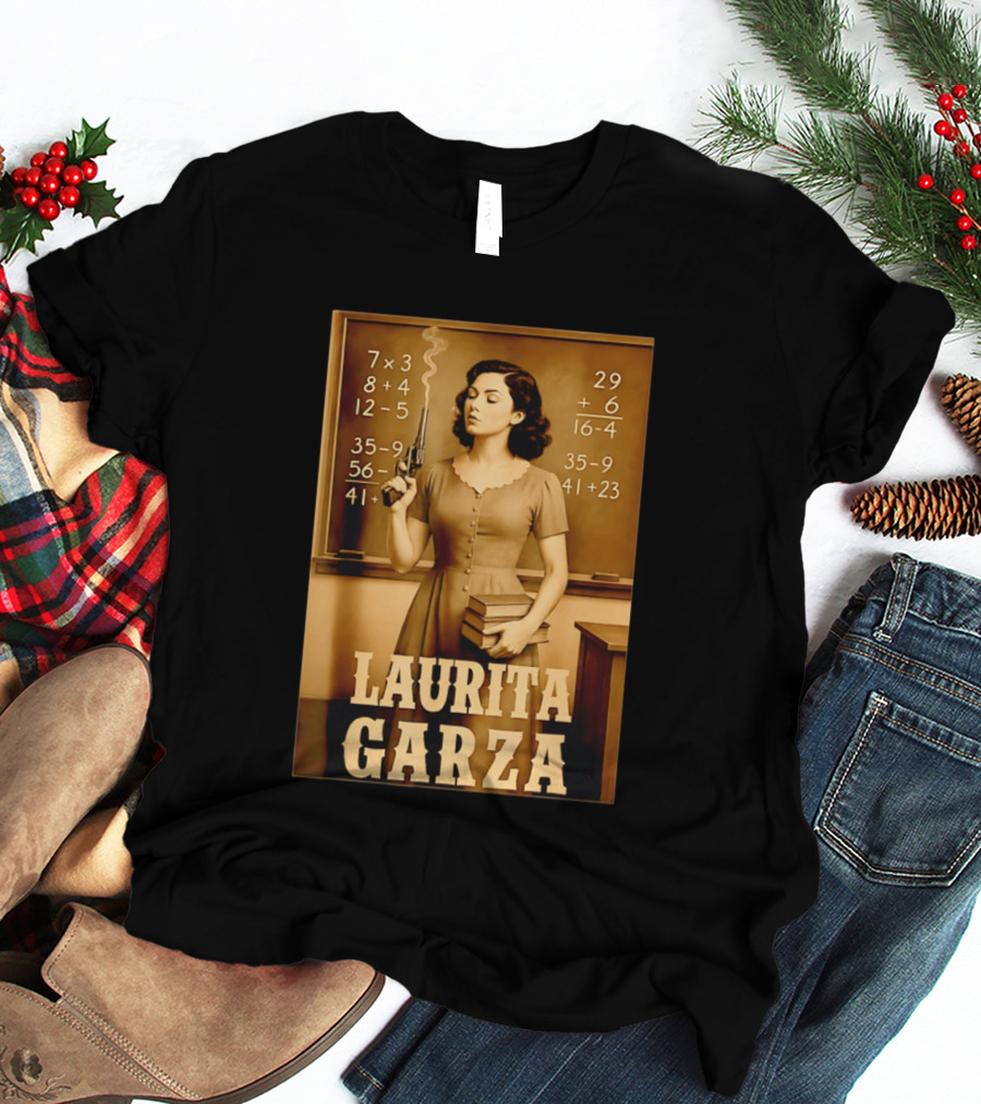 Laurita Garza Vintage Western Classroom Scene T-Shirt