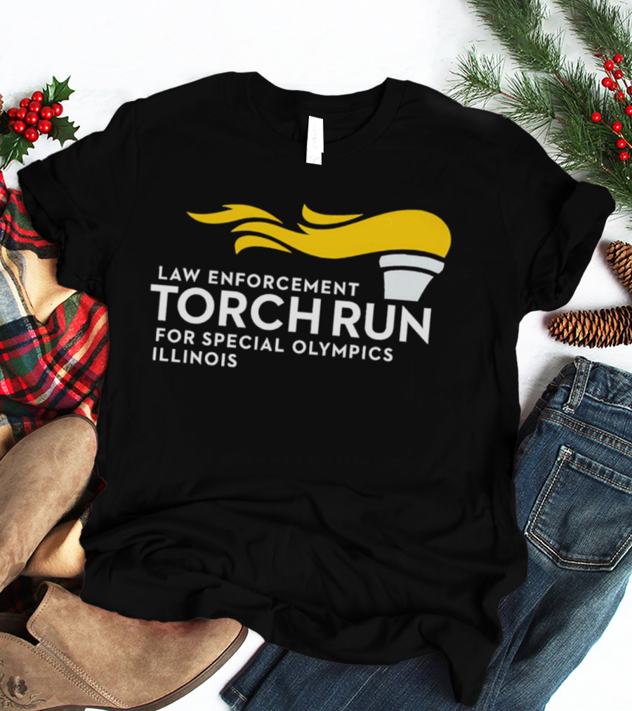 Law Enforcement Torch Run Special Olympics Illinois T-Shirt