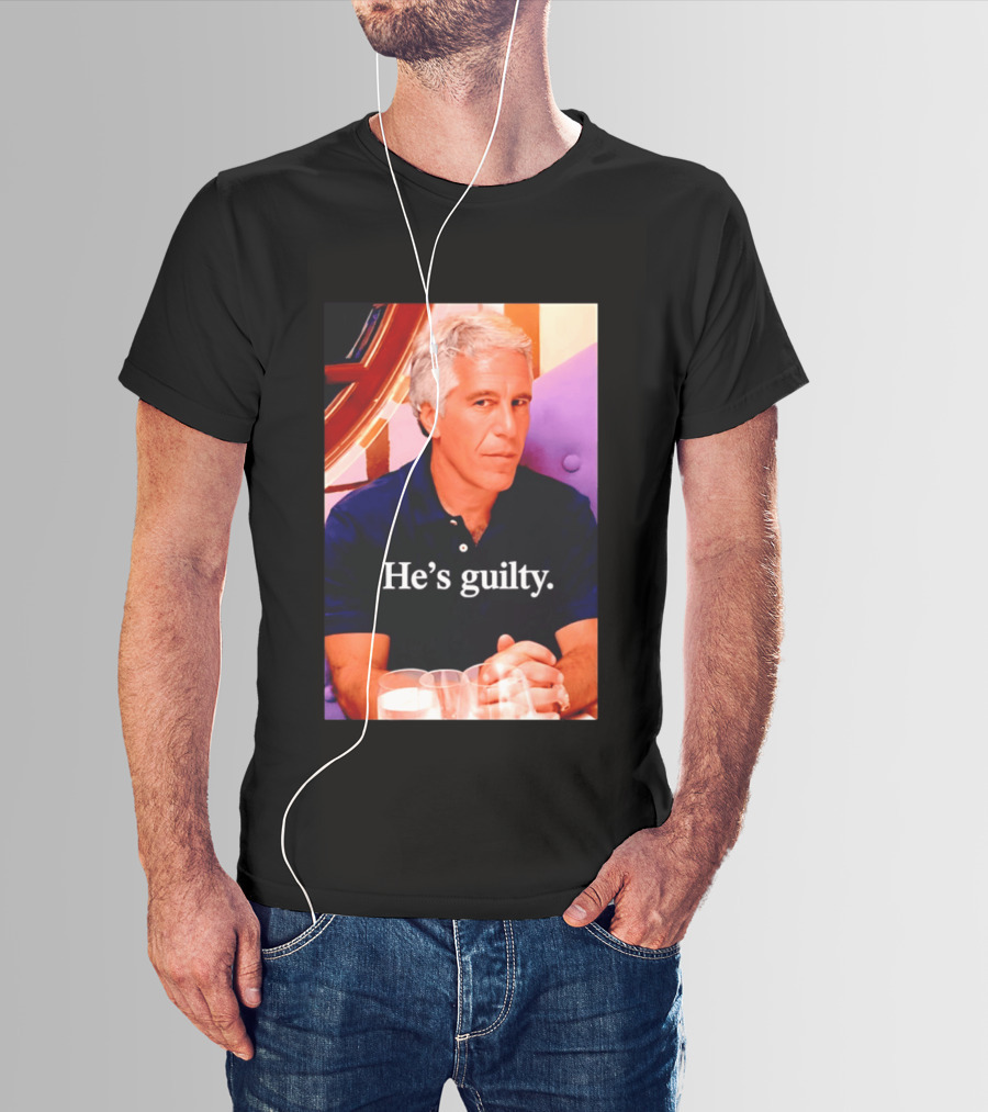 Lil Pump Epstein He's Guilty Controversial Meme T-Shirt