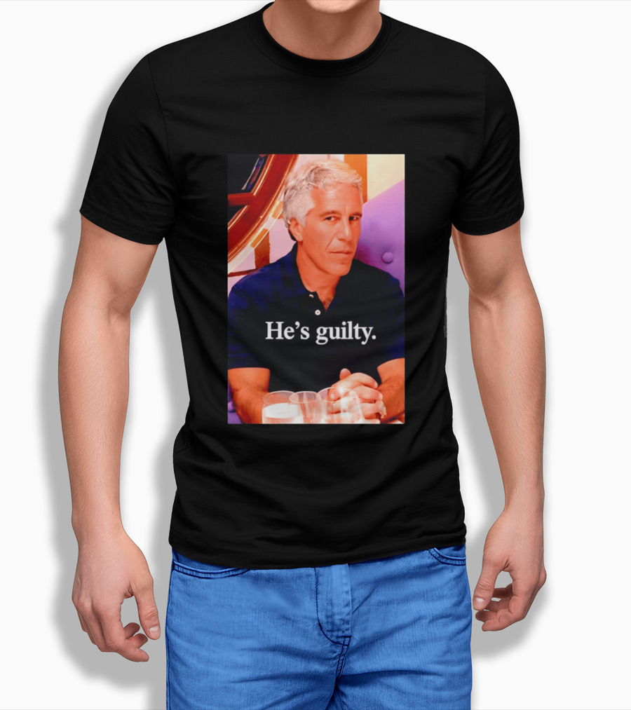 Lil Pump Epstein He's Guilty Controversial Meme T-Shirt