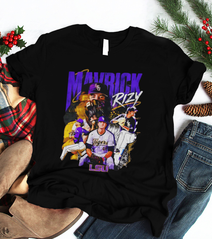 LSU Tigers Mavrick Rizy Baseball Collection T-Shirt