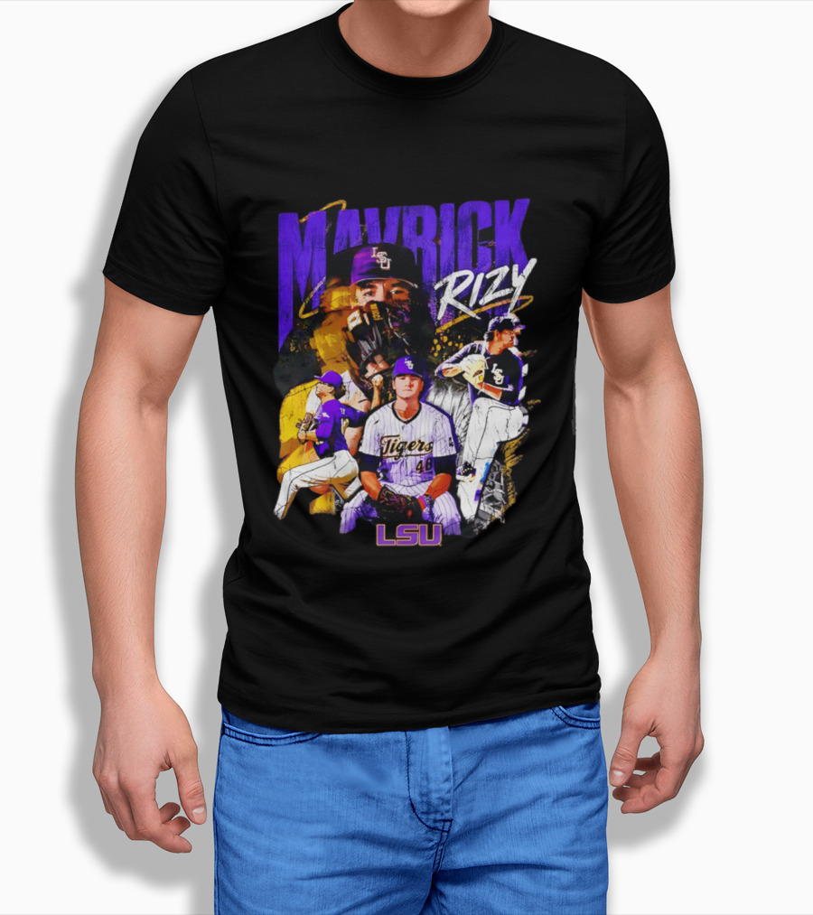 LSU Tigers Mavrick Rizy Baseball Collection T-Shirt