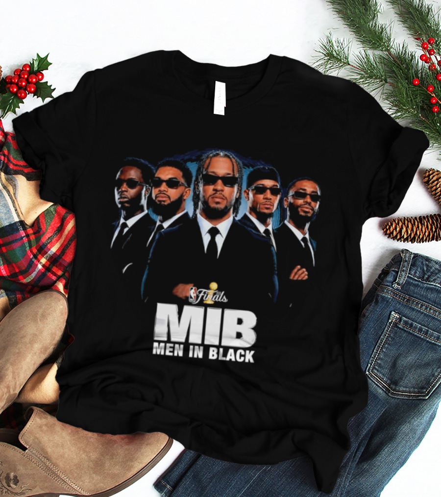 NBA Finals MIB Men In Black Jalen Brunson Josh Hart Mikal Bridges Donte DiVincenzo New York Knicks T-Shirt