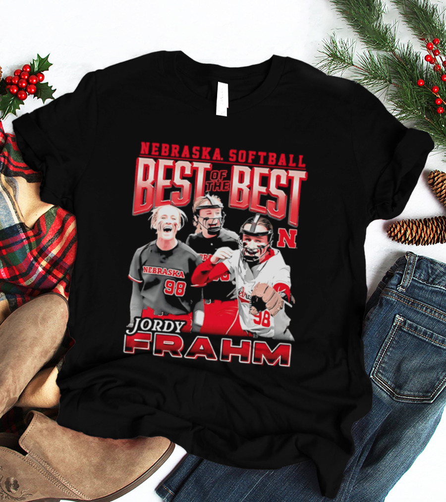 Nebraska Softball Best Of The Best Jordy Frahm 98 T-Shirt