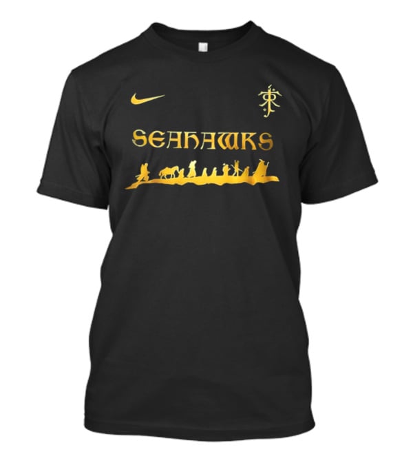 Seattle Seahawks Nike Lord Of The Rings Collaboration With Tolkien T-Shirt