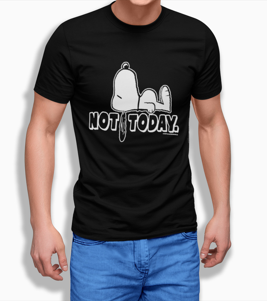 Snoopy Not Today Relaxed Mood Peanuts T-Shirt