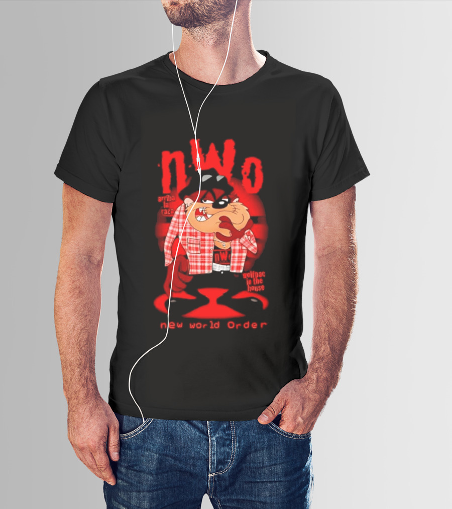NWo Wolfpac Taz Tasmanian Devil New World Order Arriba La Raza T-Shirt