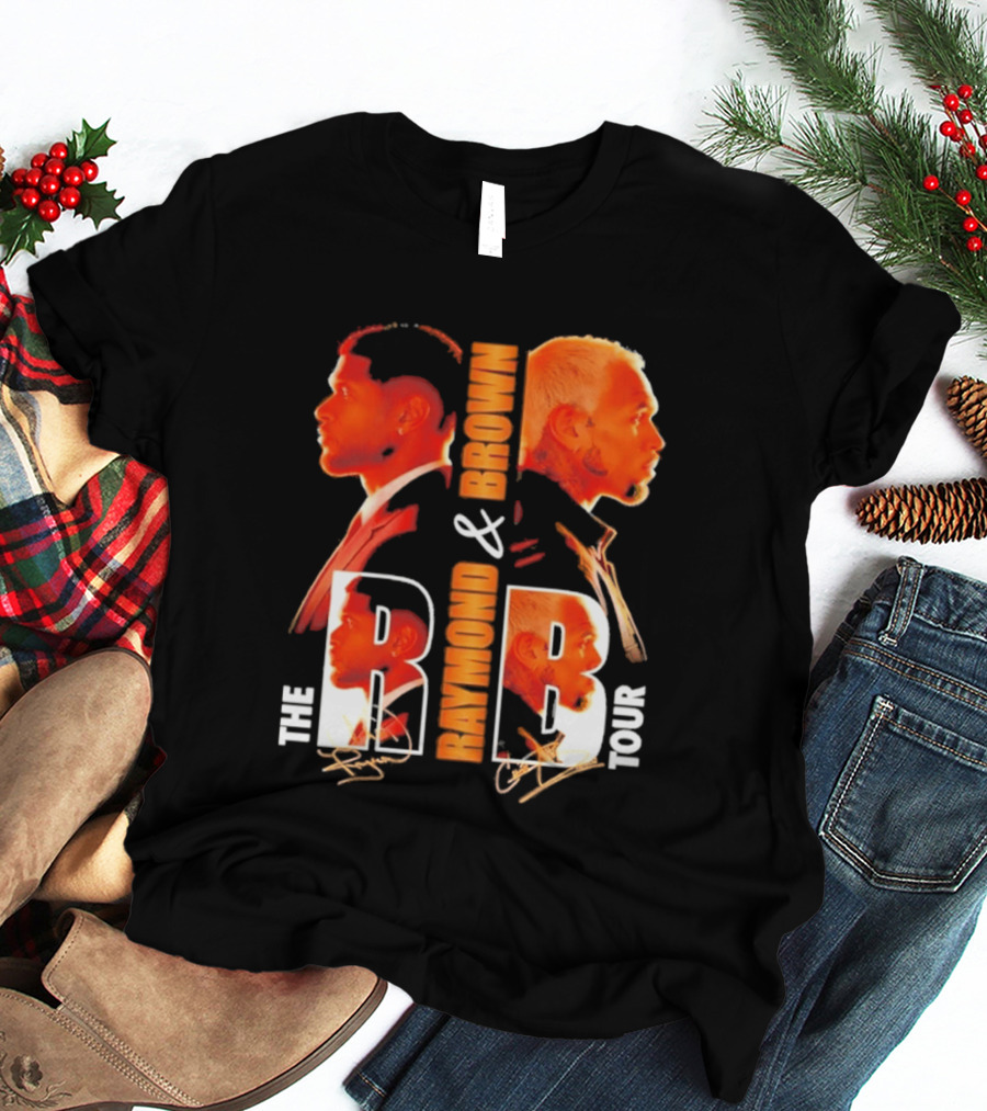 Usher Chris Brown Raymond & Brown The R B Tour Concert Signatures T-Shirt