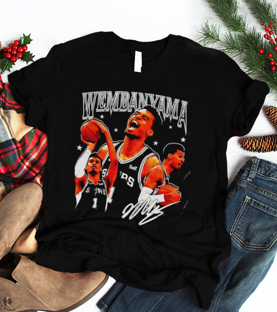 Victor Wembanyama San Antonio Spurs NBA Stars Basketball T-Shirt