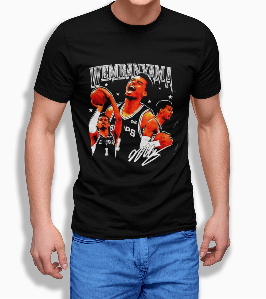 Victor Wembanyama San Antonio Spurs NBA Stars Basketball T-Shirt